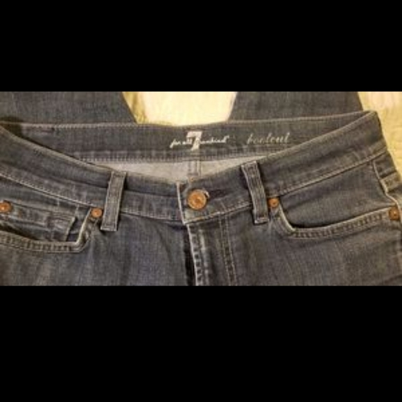 7 Seven For All Mankind Boot Cut Jeans/Waist 30" - Picture 5 of 5